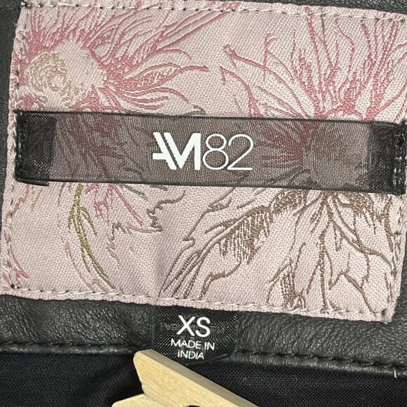 Andrew Marc Elie Suede Leather Bomber Jacket Womens XS Floral Embroidered AM82 - Picture 4 of 12